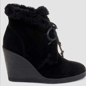SOLD ✅ 🆕 [Splendid] Catalina Black Faux Wedge Booties Sz: 8 🖤